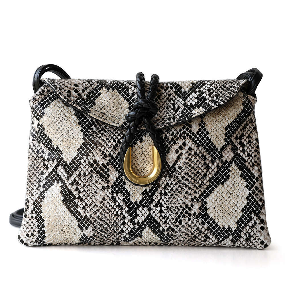 Liberta Woven Metal Handheld Banquet Genuine Leather Postman Bag, Fashion Single Shoulder Crossbody Bag For Women