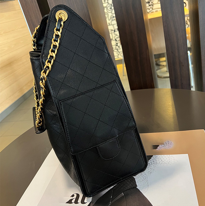 Designer Handbag Caviar 25C Hobo Shoulder Drawstring Chain Bucket High-Capacity Genuine Leather Crossbody Bag Two Types Of Leather Can Be Selected 250