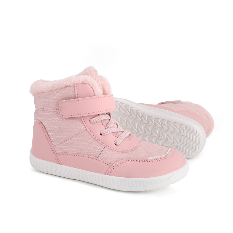 2025 Kids Wide Toe Barefoot Snow Boots Boys Girls Winter Minimalist Sneakers Kidszworld Girls Boys Warm Boots Toddler Little Big Kids Shoes Size 25 - 