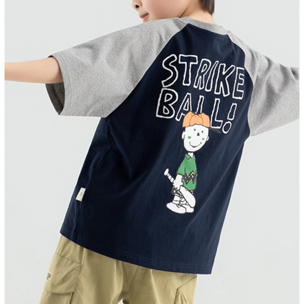 Ddmyshoesvip Boys Middle Aged Young Lightweight And Cool T Shirt Children S Summer Stylish Printed Baby Short Sleeved Trendy Top