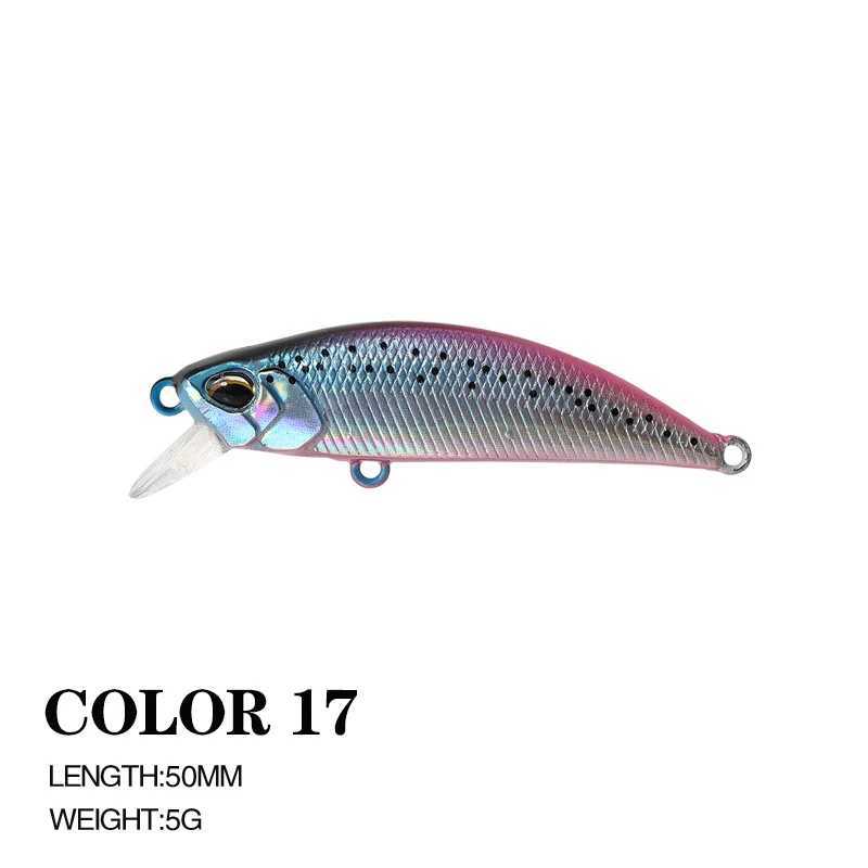 1PCS Black Minnow Lure 5cm 5g Minnow Fishing Lure Artificial Jerkbait Quality Hooks Wobbler Crankbait Fishing Lure Tackle Z250411