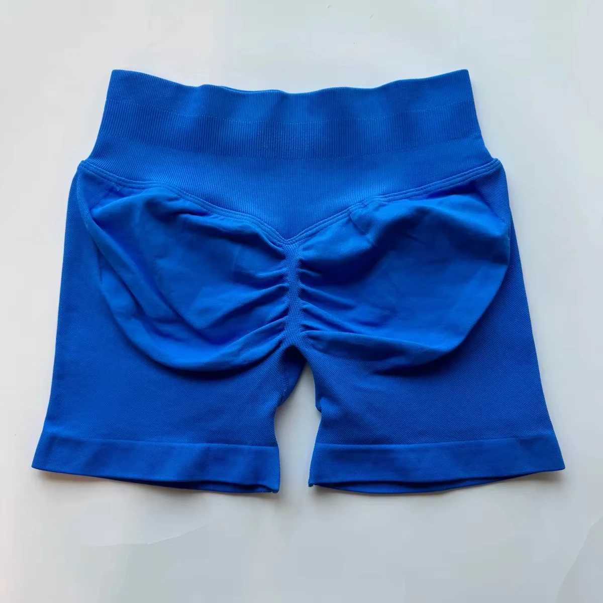 Impact shorts with low rib yoga shorts seamless patchwork Bum gym shorts training boots fitness bike shorts Y250412