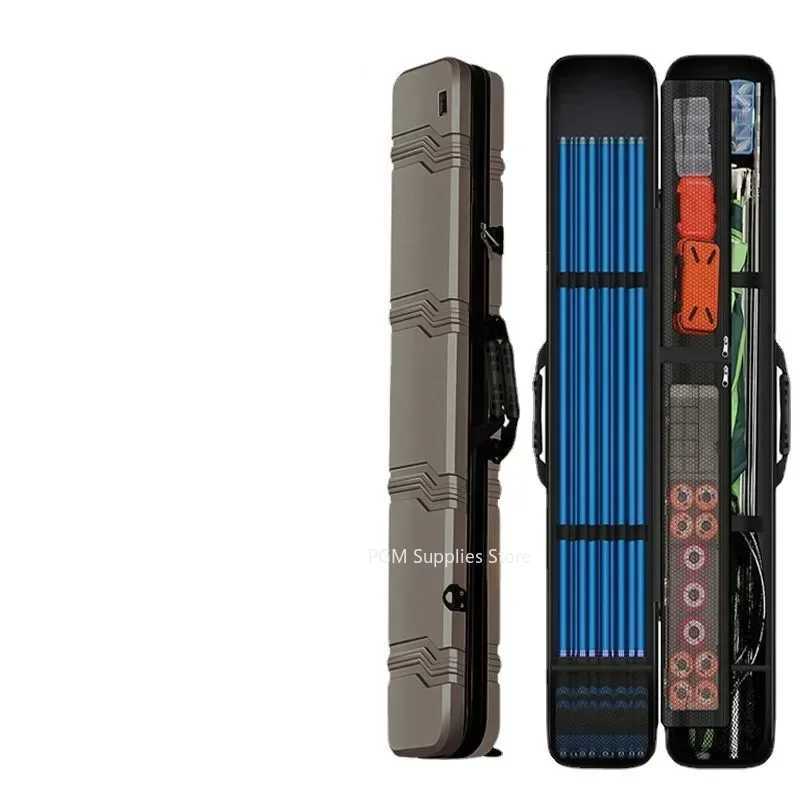 Fishing Gear Bag Waterproof Fishing Rod Bag Portable Hard Shell Rure-Rod Bag Portable Storage Outdoor Fishing Z250411