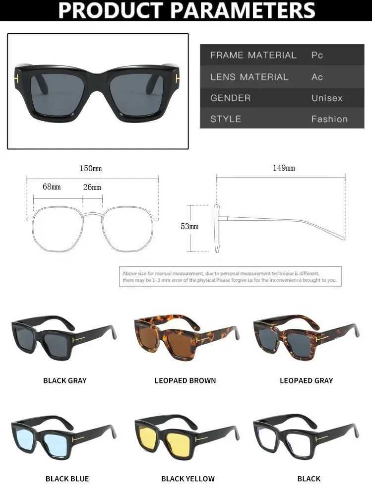New Square Sunglasses Women Brand T-Shaped Large Frame Sun Glasses Trendy Hip Hop Eyewear Shadow for Female Eyeglasses UV400 Z250411