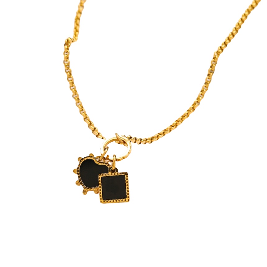 necklace jewlery designer for women heart necklace sterling silver jewelry 925 gold chain men Classic double heart necklace luxury jewelery necklace p