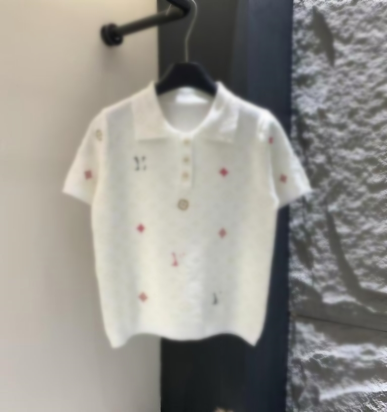 Women's Knits Tees 2025 new pullover Luxury designer Clothes O-neck Short Sleeve top women polo sweater Women T -Shirts