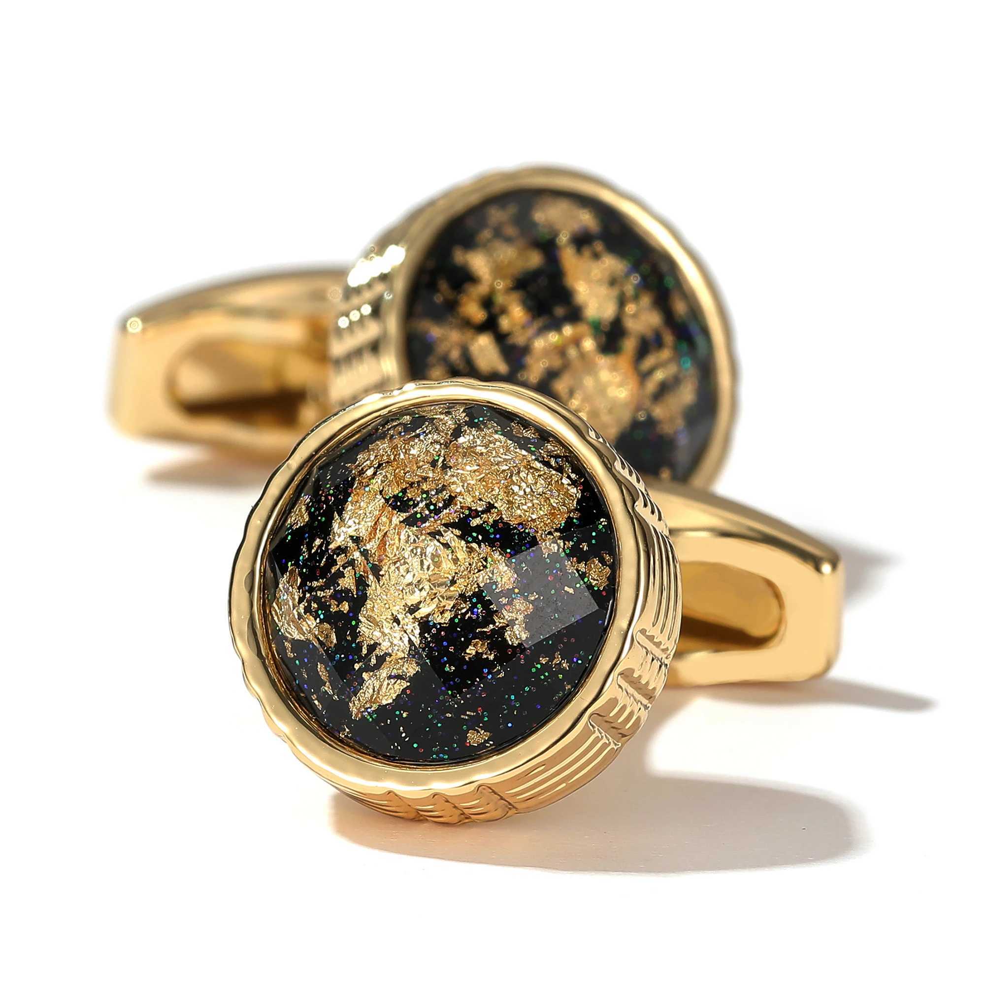 Cufflinks gold TOMYE XK22S014 personalized round tailcoat formal shirt cufflinks mens wedding gift jewelry buttonsT250412
