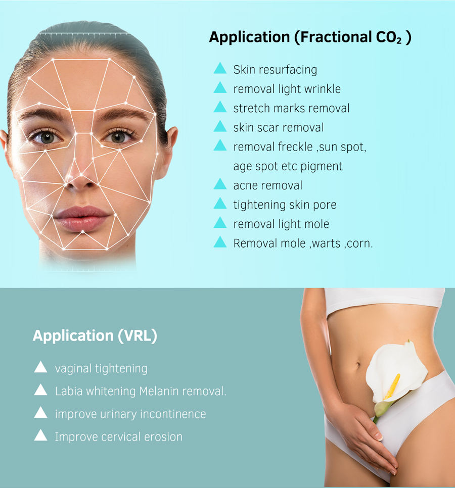 Fractional CO2 Laser Machine For Scar Removal Wrinkle Reduction Acne Mark Treatment and Vaginal Tightening Beauty Equipment For Salon Clinic Use