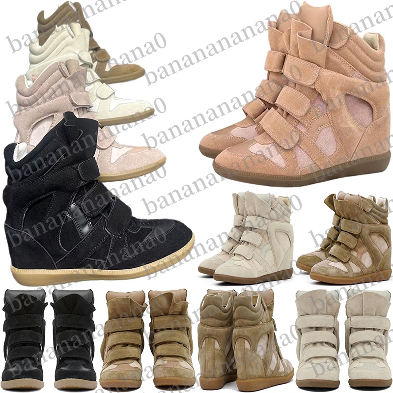 Designer isabel marantsneakers marat boots martin bekett leather wedge sneakers booties Shoes for mens womens winter Autumn snow bottes botte heel luxury