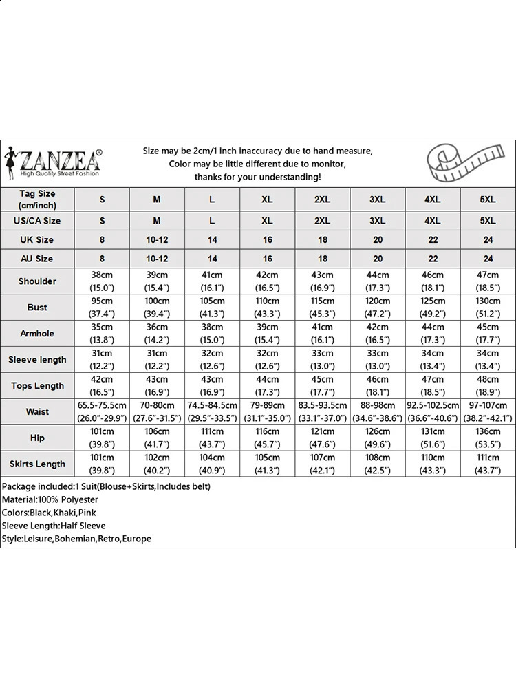 ZANZEA 2025 Summer Fashion Outfits Solid Half Sleeve Crop Tops Casual Women 2-Pieces Sets High Waist Skirts Pintuck Skirt Sets 250411
