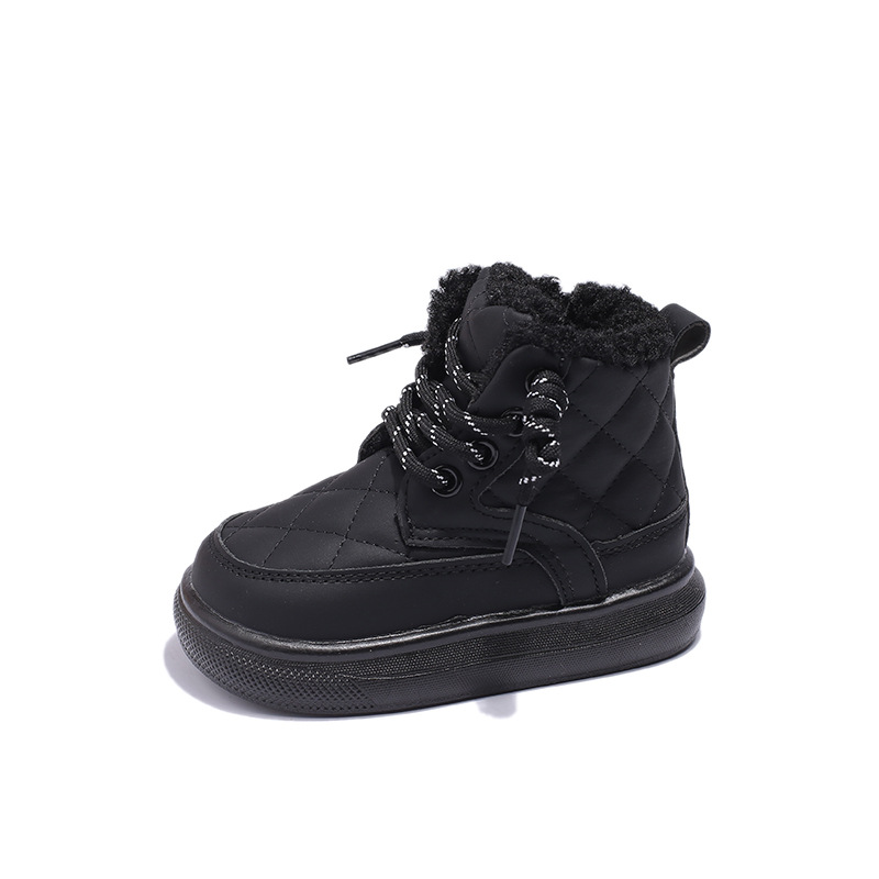 Winter Kids Boots Warm Plush Boys Toddler Girls Boots Fashion Children Casual Shoes Kidszworld Boys Girls Boots for Kids Sizes 21 - 30 K0226