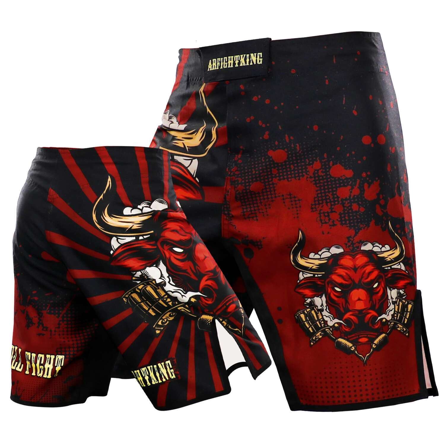Sports 5-point Length Gym Jujitsu Taekwondo Thai Shorts Fighter Dress MMA Bo Pants Size XXS-XL
