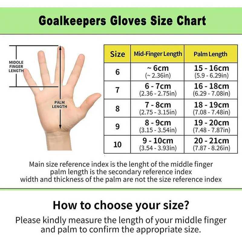 Silicone Soccer Goalkeeper Gloves Anti-slip Goalie Glove Football Goalie Gloves Finger Protection Soccer Equipment All For FootbW251112