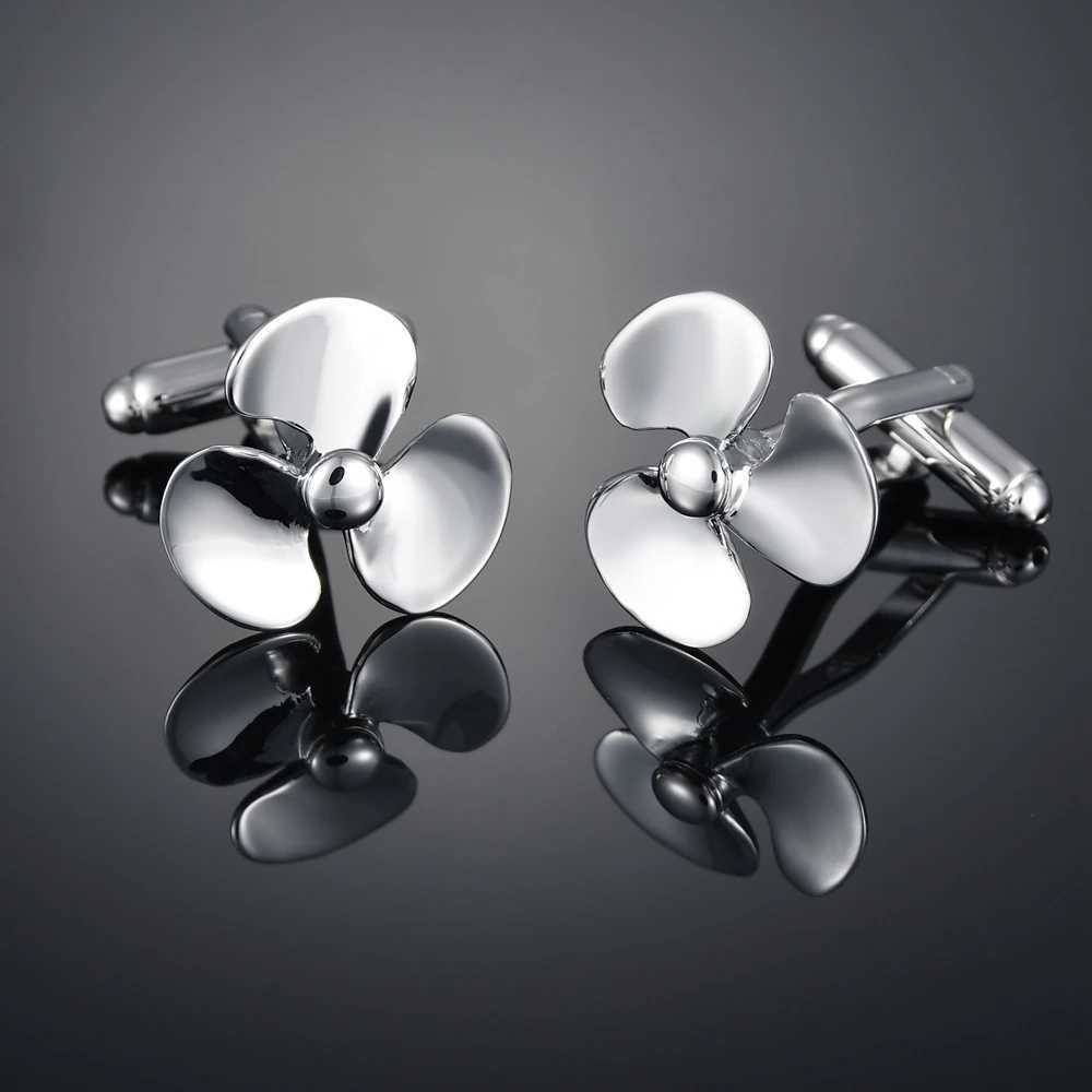 High quality silver cufflinks fighter jet cufflinks French shirt cufflinks set accessories wedding jewelryT250412