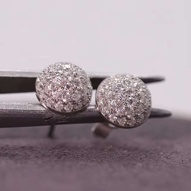 10k Real Gold Moissanite Drop Earring Excellent Lab Diamond Dropping Earrings Moissanite Ear Studs