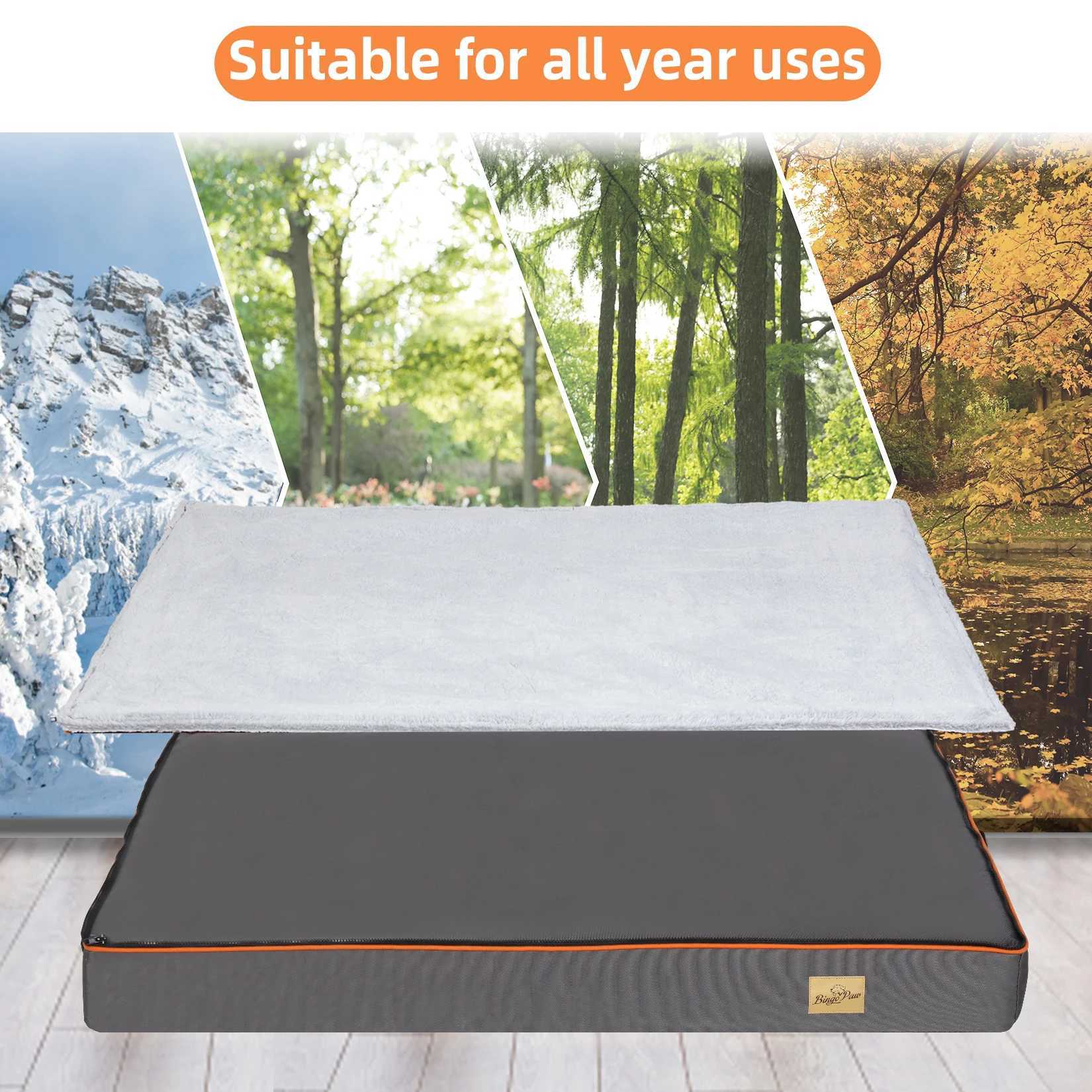 Dog bed with washable cover large pad orthopedic dog bed foam pad pet bed X250412