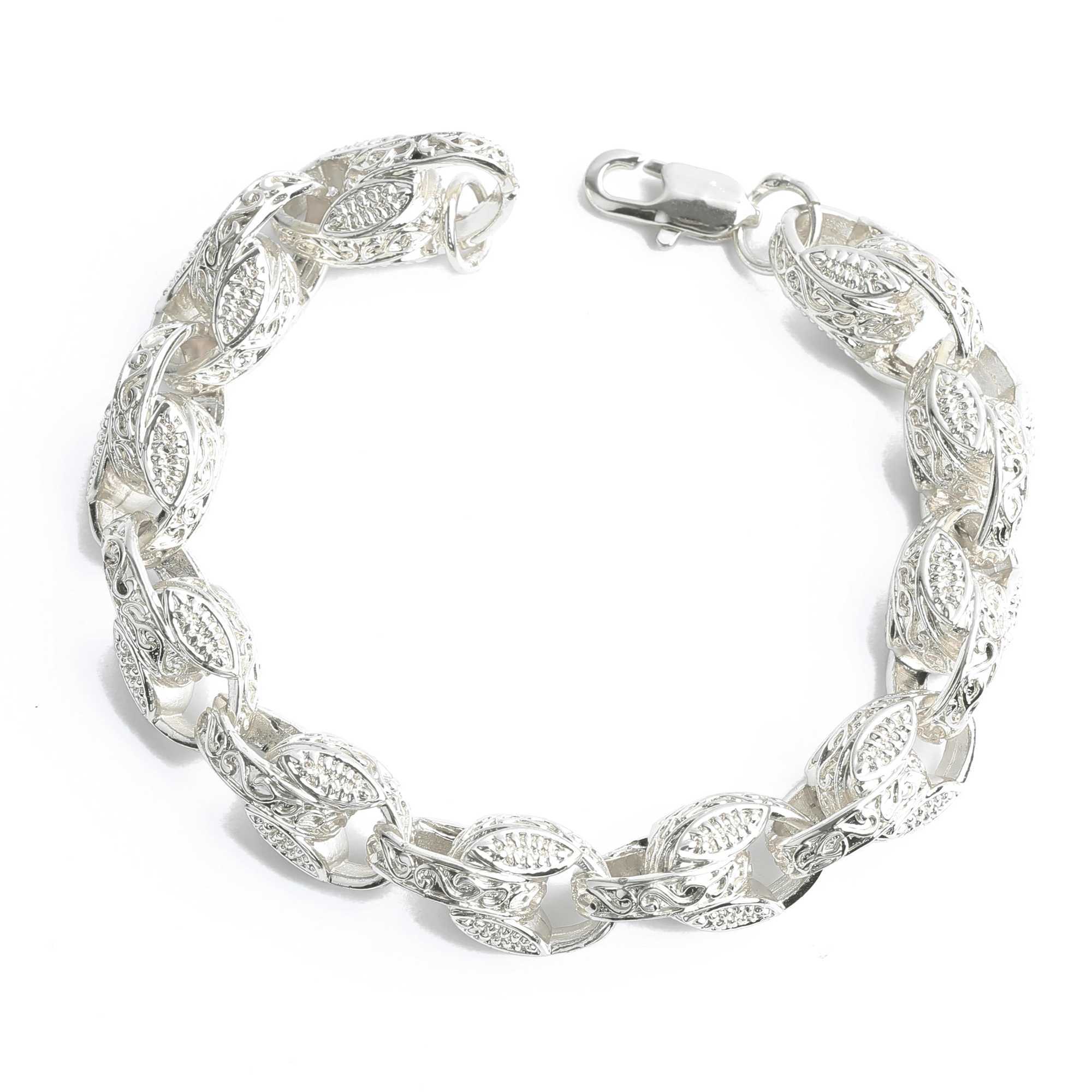 Aokaishen Tulip Belcher Bracelet for Women Real Gold Plated Brass Hip Hop JewelryC250411