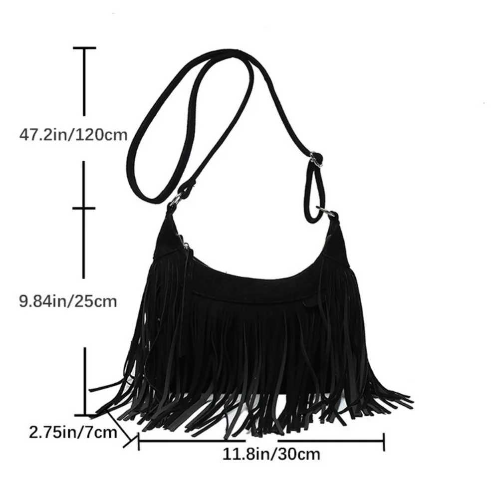 Nichle Design 2024 Womens Bag Rereo Shoulder Cross Bag Womens Tassel Bucket Handbag Fi Wallet HandbagXJ250412