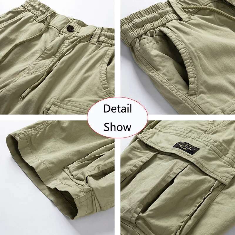 2025 Summer Outdoor Leisure Cotton Toog Shorts Men Drawstring Buttons Solid Straight Soft Fashion Short Pants Male Tops