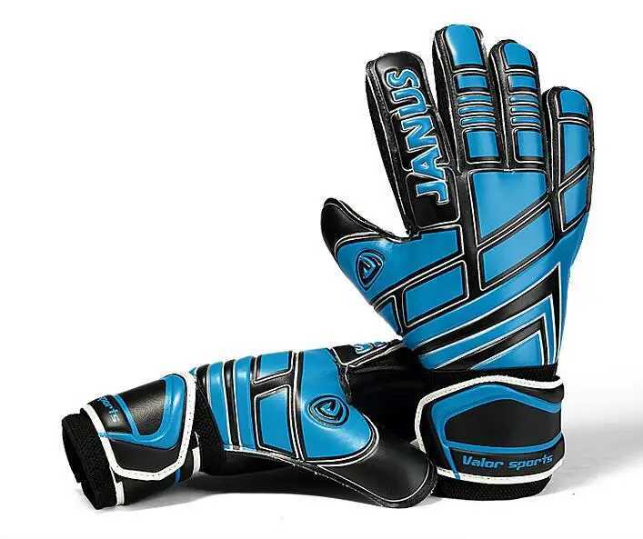Janus Professional kids Football Goalkeeper Gloves latex Thickened Train hard-wearing Soccer Gloves finger save protectionW251112