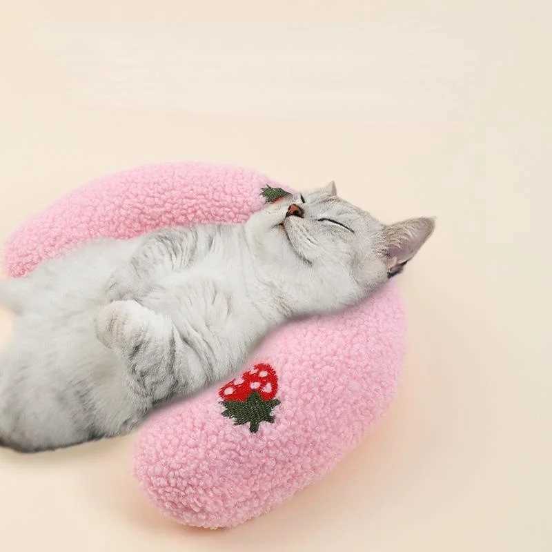 Cat pet dog sleep soft U-shaped cat toys pet toys pet supplies Y250412