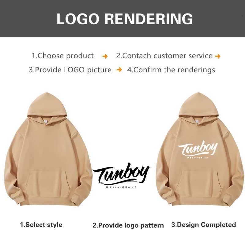 POD customization DIY Hooded Pure Cotton Sweatshirt Retro Loose Hoodie Mens And Womens Sportswear Personalized Custom GiftT251112