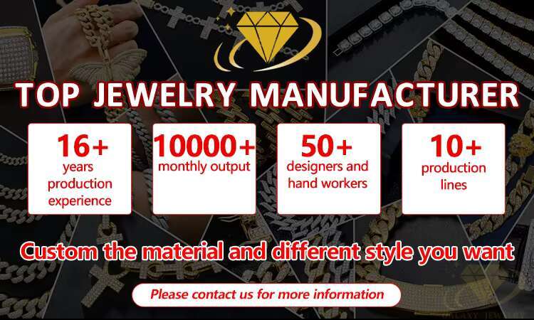 Hip Hop Jewelry 12mm Diamond Prong Moissanite Cuban Chain Yellow Gold Cuban Link Chain Necklace Bracelet for Men and Women