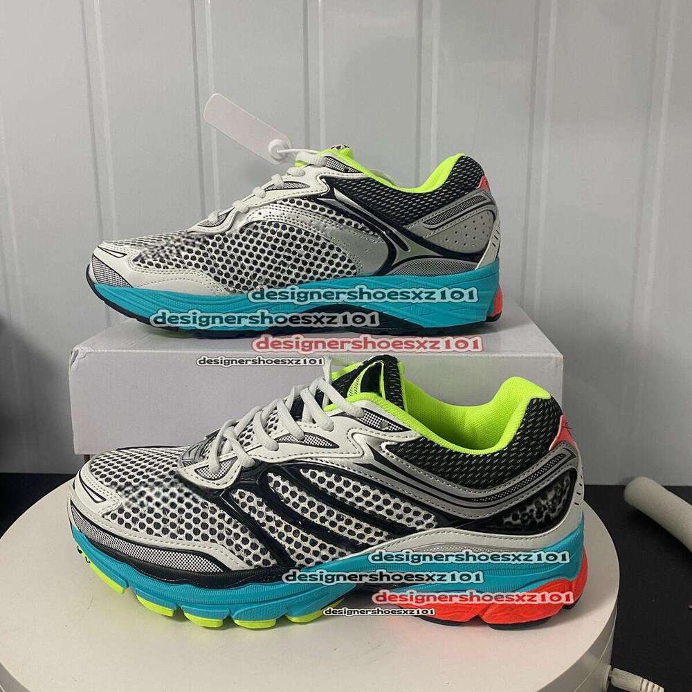 Sauconny Shoes Progrid Omni 9 Sauconies Designer Shoes Victory 22 Outdoor Running Basketball Shoes Breathable Mesh Upper Thick Sole Grey White Sneakers With Box