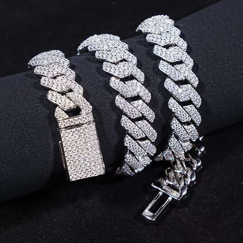 12mm 14mm Miami 10K 14k True Female Laboratory Cuban Chain