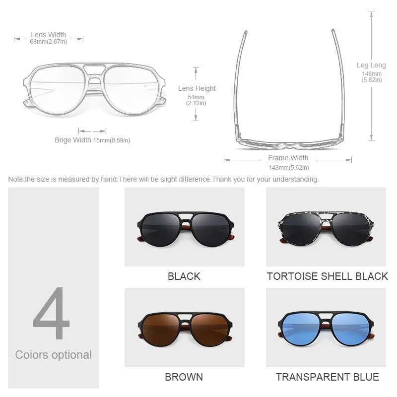 Oi Wood Brand Natural Wooden Sunglasses For Men Women Polarized Oculos De SolC250411