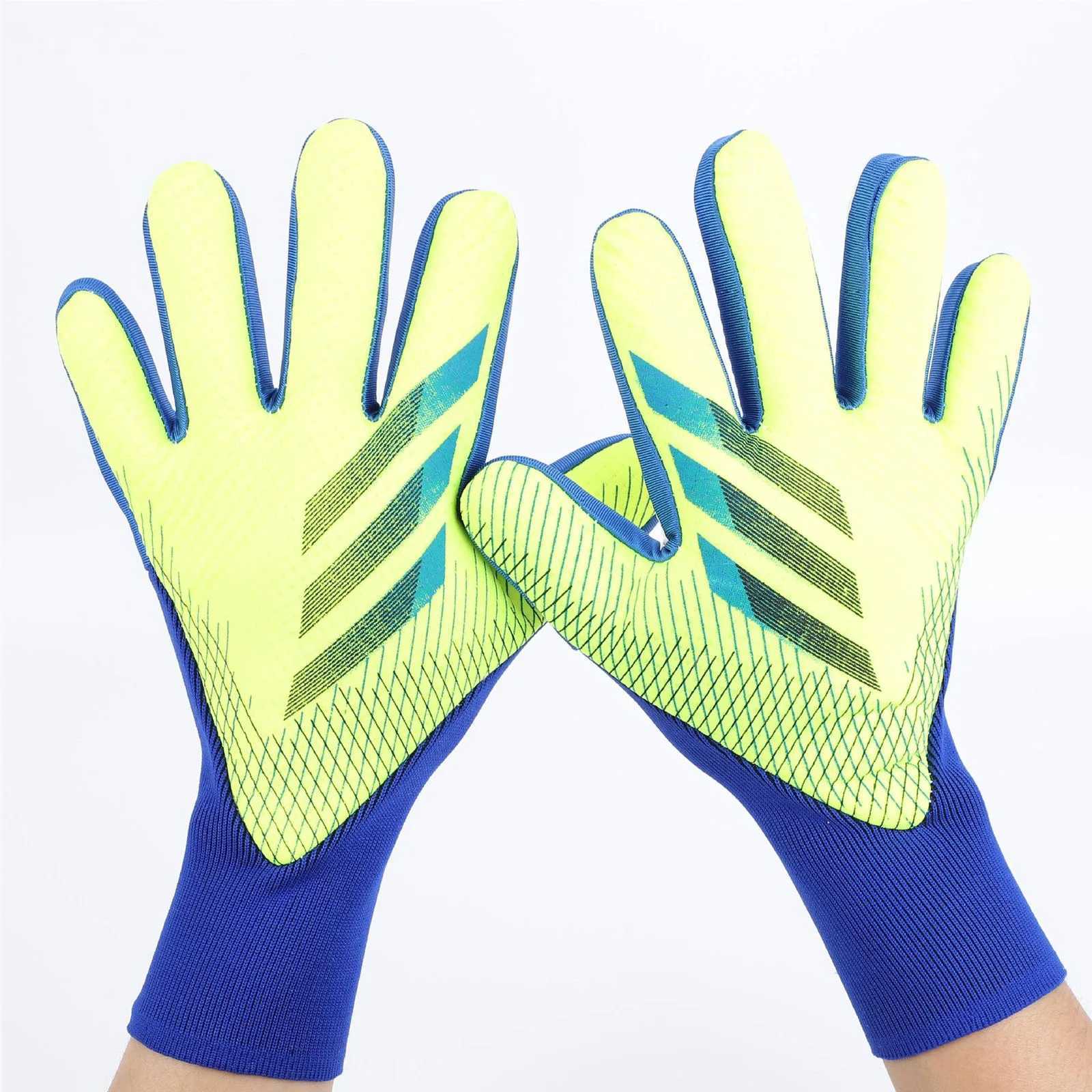 Football goalkeeper gloves latex anti slip finger protection football comparison training adult goalkeeper gloves bindingXJ250412
