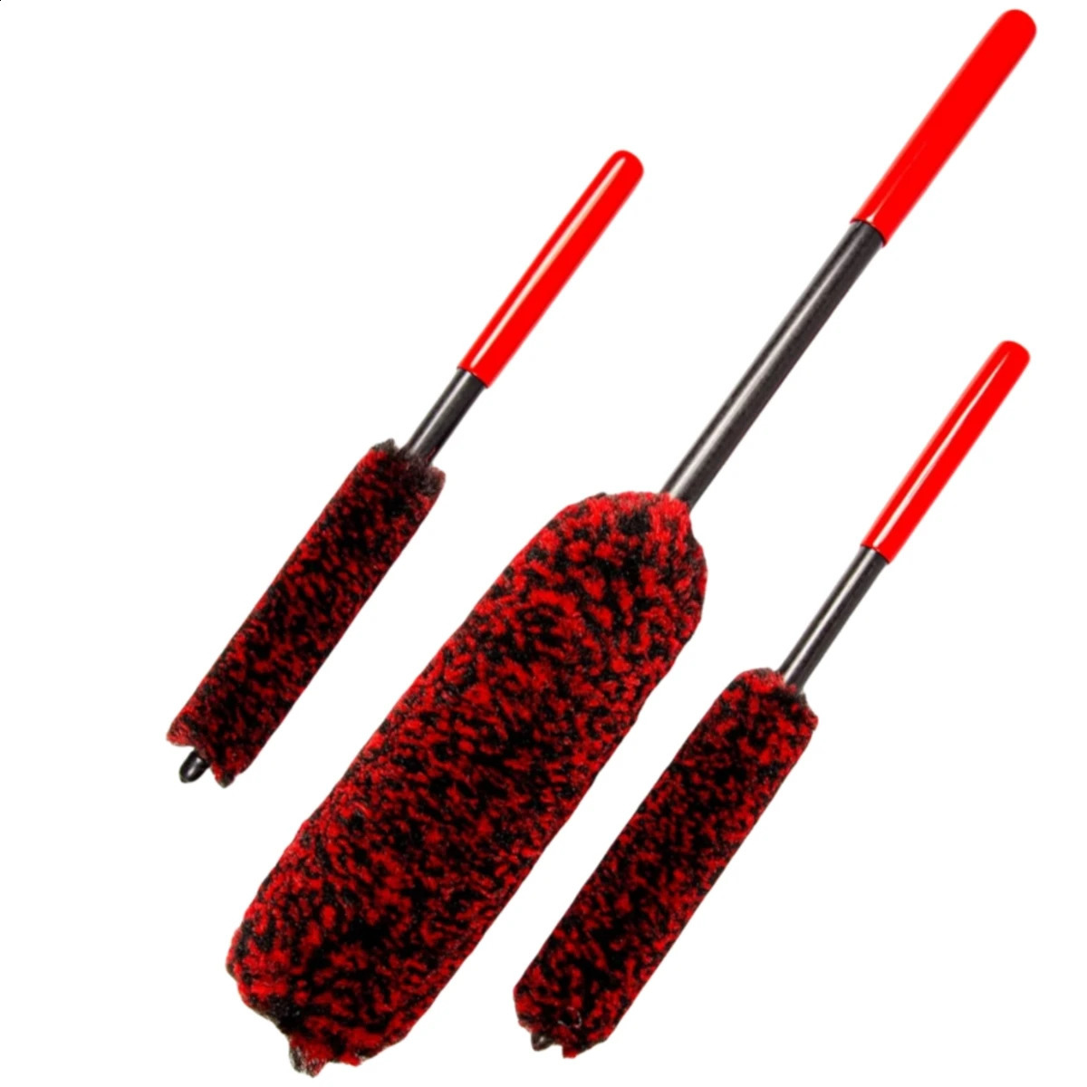 Car wheel detail brush bendable felt car cleaning tool used for wheels and tires easy to clean difficult reach 250407