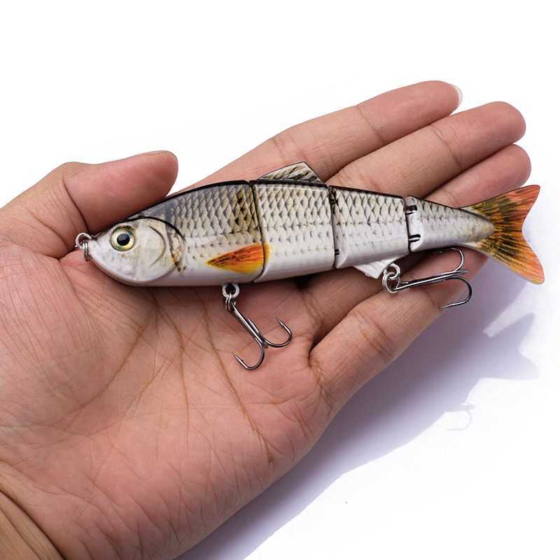 Free Combination Set 125mm/17g Multi Jointed Swimbaits 4 Segment Wobbler Fishing Lure Suit Crankbait bait Hard Artificial Bait Z250411