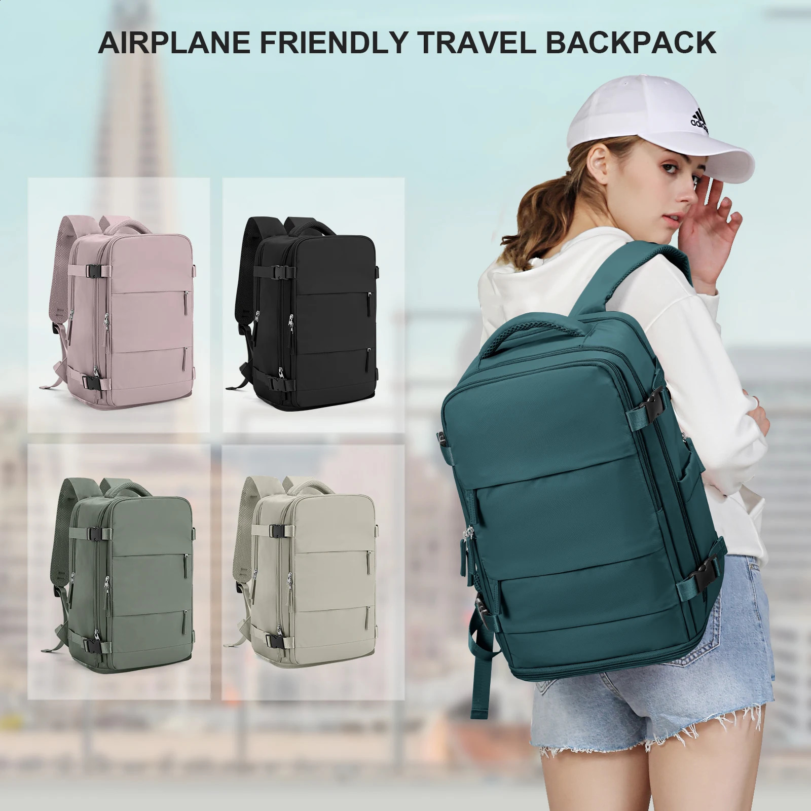 Backpack Travel Cabin Airplane 40x20x25 Ryanair Hand Luggage 40x20x25 rucksack damen Backpack Men Work Bag Laptop Backpack250403