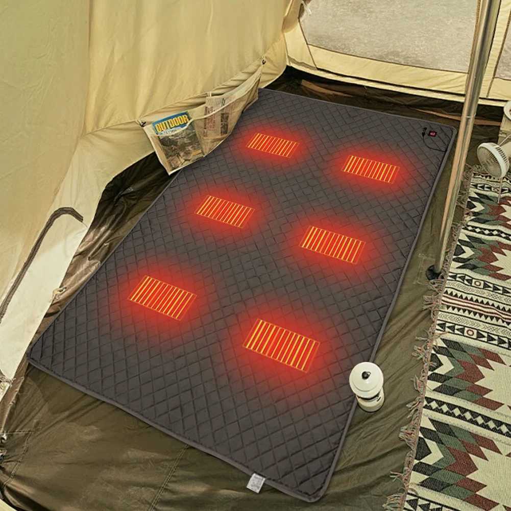 USB Sleeping Electric Heating Pad Heated Blanket Heated Cushion 3-Level Temperature for Outdoor Camping Heated Electric Mat Y251112