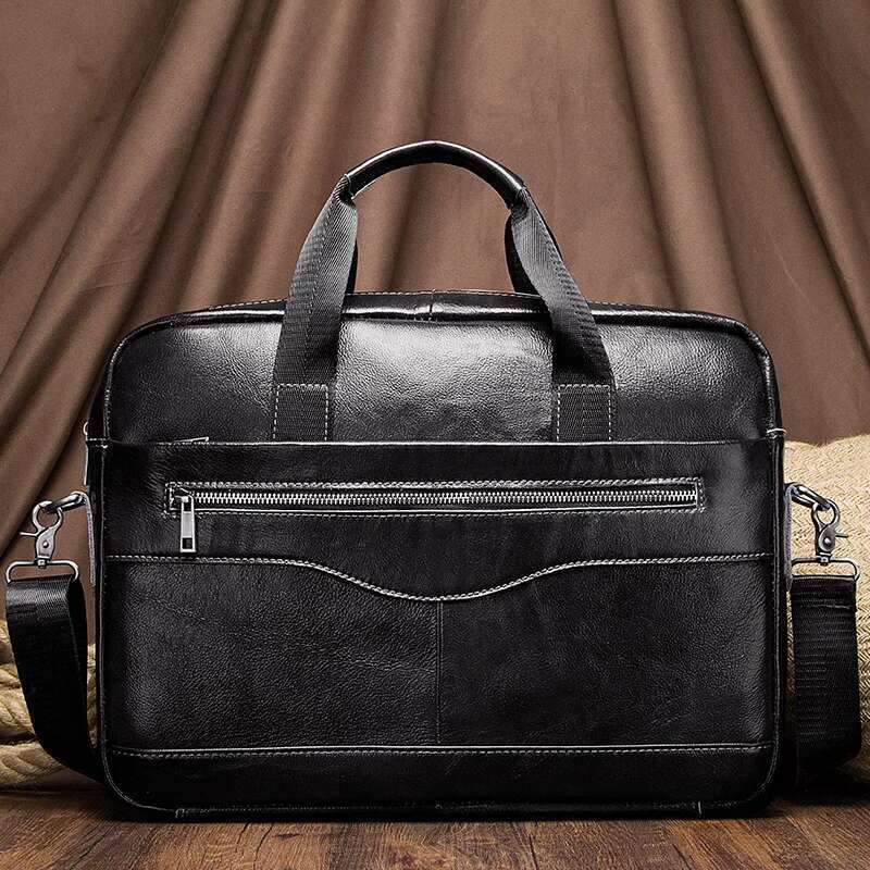 Genuine Leahther Men Briefcase Portable Office Handbag For Laptop Bag High Quality Business Messenger Shoulder Bags Travelg