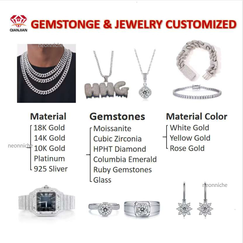 Latest Fashion 14k Gold Plated Sier Bg Iced Out Moissanite Micro Full Paved Round Earring