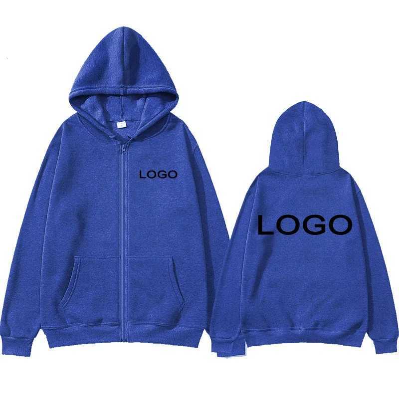 POD customization Customized Printed Women Zipper Up Hoodie Loose Casual Clothing Men Fashion Long Sleeve Hooded Pullover Personality SweatshirtsT2511
