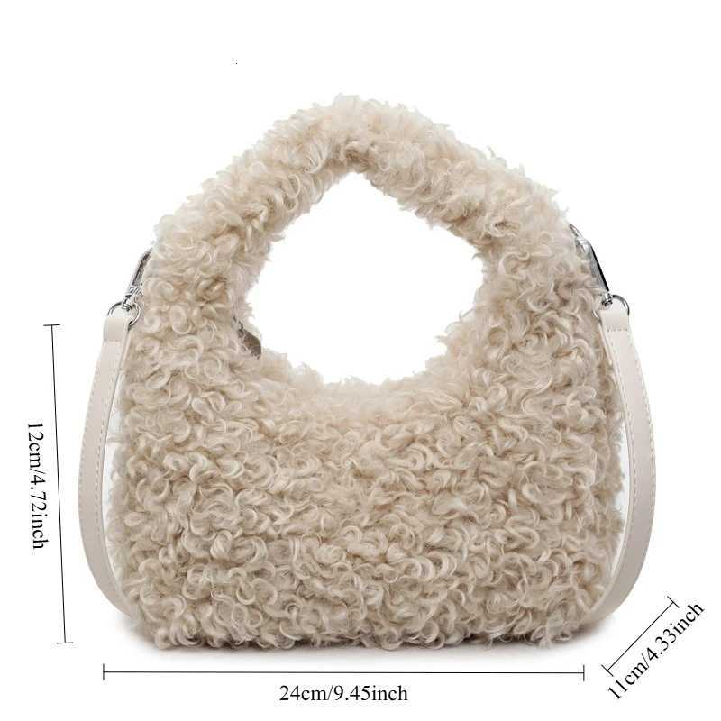Autumn New Fashion Crossbody Bags Women Luxury Designer Handle Bags Simple Cute Plush Casual Shoulder BagT2511112