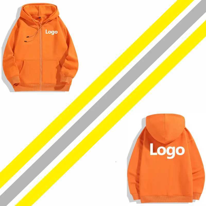 POD customization Velvet Zipper Hoodie Sweatshirt Custom Embroidery Print Personalized Image Company DIY 10 Color High Quality ElikeT251112