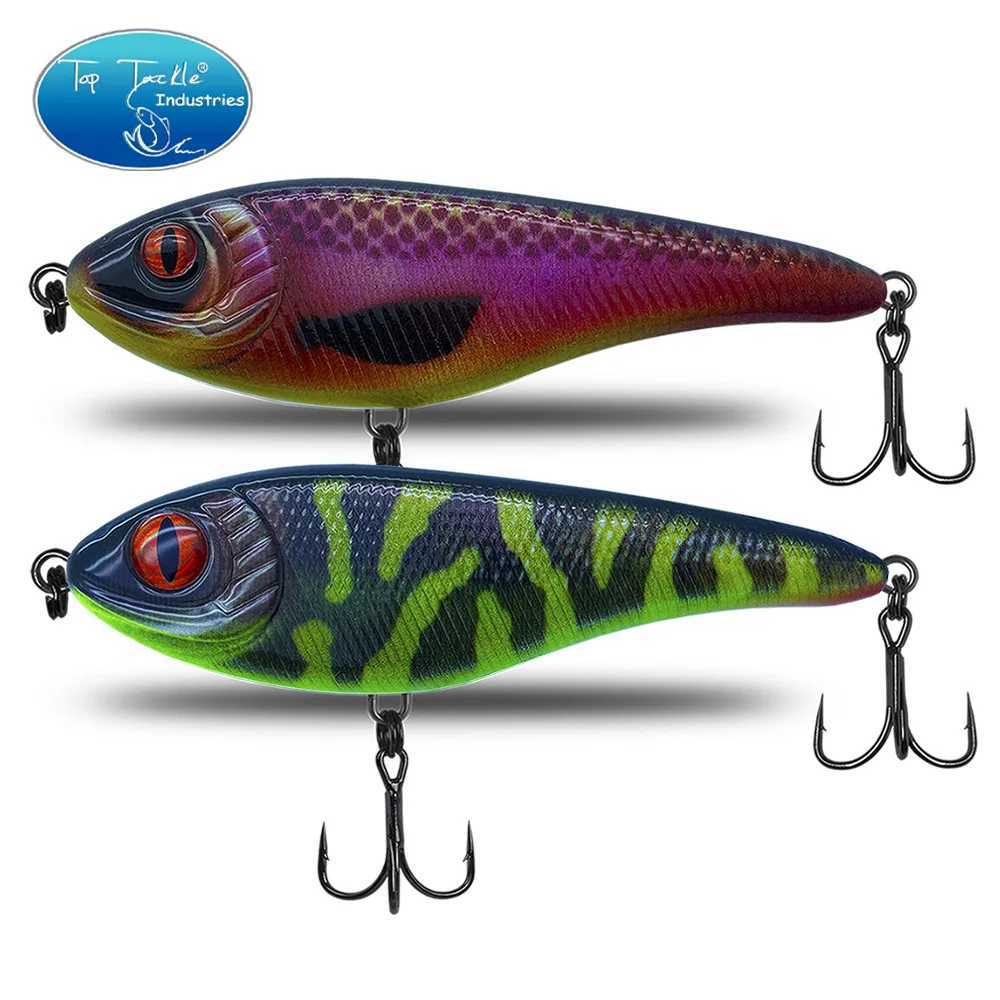 Jerk Bait 68/78/90/105/120/135/150/170mm Slow Sinking Freshwater Fishing Lure Hard Wobbler Suspending Pike Bass Musky Z250411