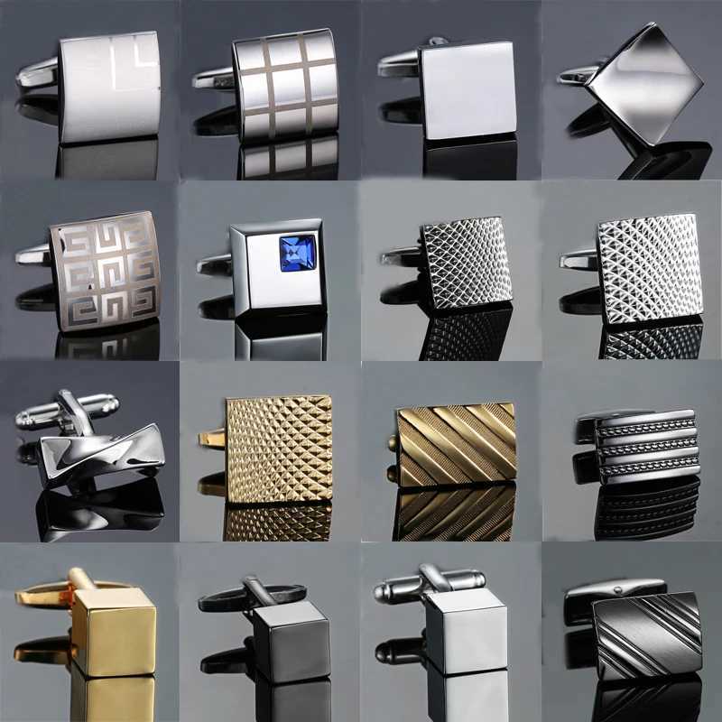 High quality and innovative mens cufflinks copper metal laser engraving brand cufflinks mens set accessories fashion jewelryT250412