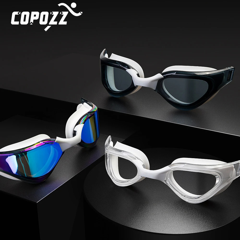 Professional Adult Anti-fog Swimming Goggles Electroplating Waterproof Silicone Swim Glasses Men UV Protection Swim Eyewear 250411