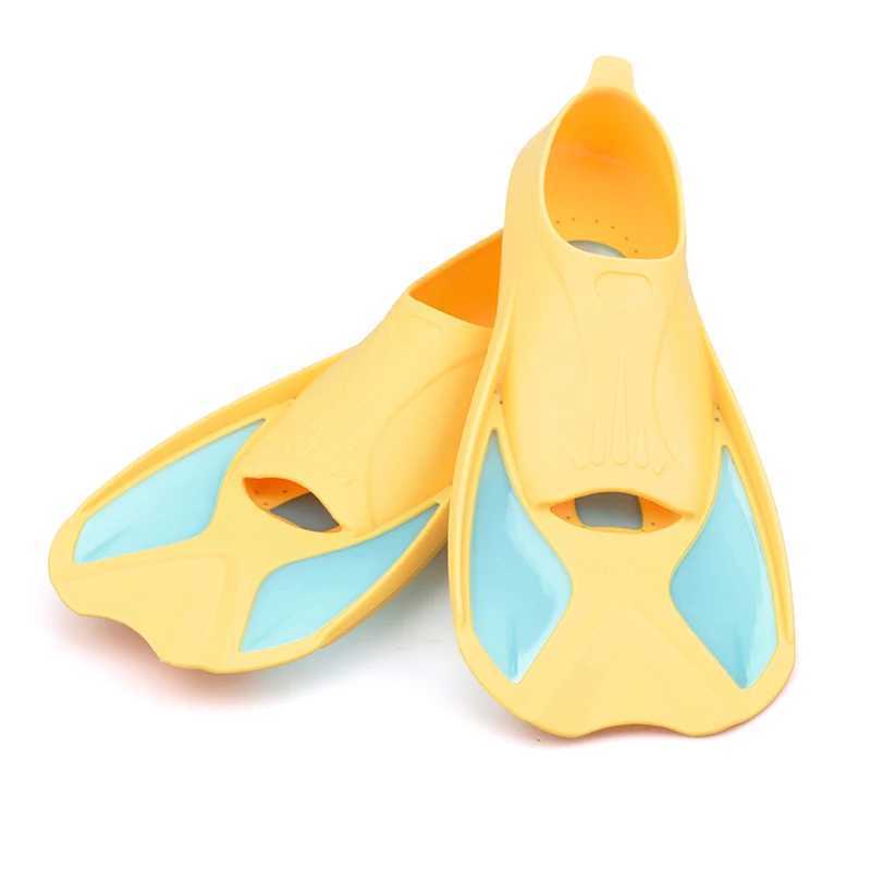 Girl/Boy Short Light Swimming Diving Fin Inflatable Foot Flip Cover Childrens Diving Fin Beginner Swimming Equipment Portable DropY250412