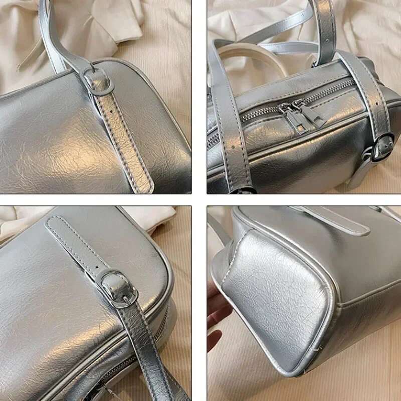 Green Commuter Shoulder Bags for Women 2025 Designer Handbags Pure Color Causal Big Capacity Pillow Underarm Bag