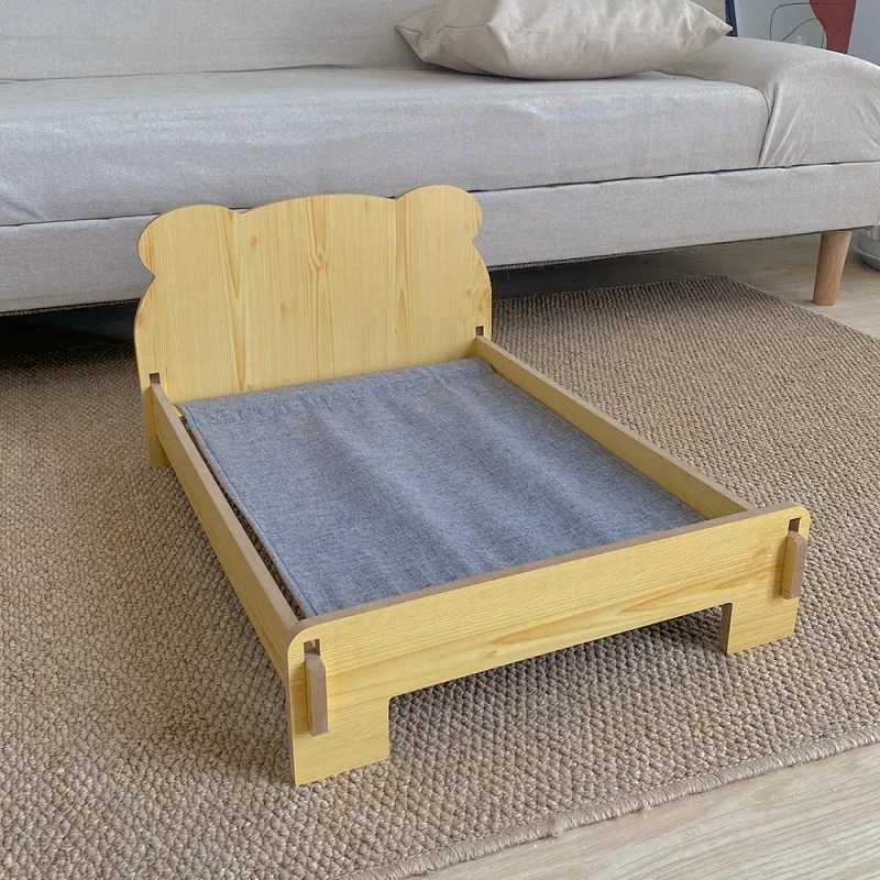 New solid wood cat bed dog bed special discount pet bed Cathouse dog house warm pet bed X250412