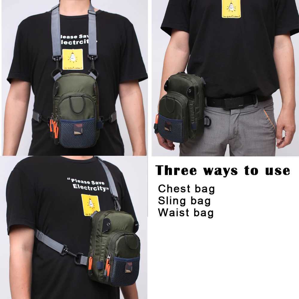 Small Fly Fishing Chest Pack Lightweight Multiple Pockets Mini Tackle Storage Waist Bag Z250411