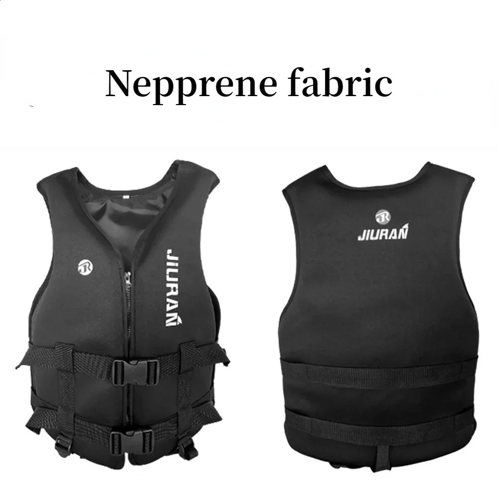 Neoprene Life Jacket Adult Kids Life Vest Water Safety Fishing Vest Kayaking Boating Swimming Surfing Drifting Safety Life Vest 250411