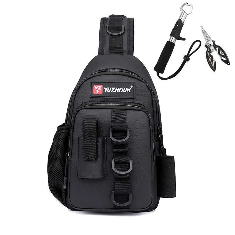 Fishing Lure Bag Waist Chest Backpack Molle Fanny Pack Outdoor Sport Camping Hiking Tactical Hook and Loop Fastener Sling Bag Z250411