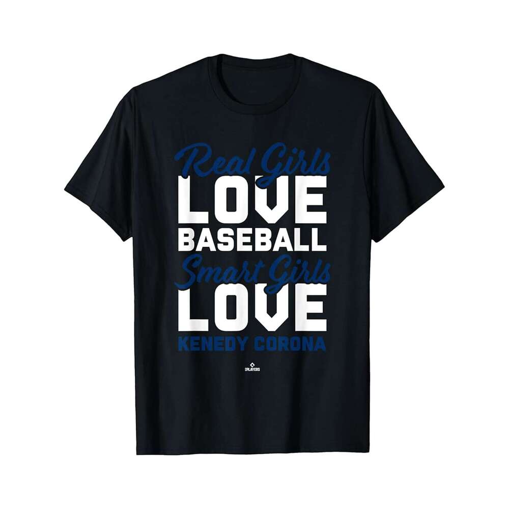 Designer T shirt Smart Girls Love Kenedy Corona Houston Baseball MLBPA T-shirt -100% cotton, short sleeve, Casual, comfortable fit - 220g T-shirt